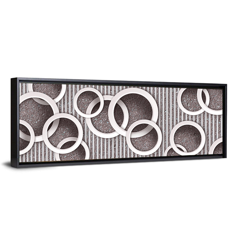 3D Circles Wallpaper Wall Art