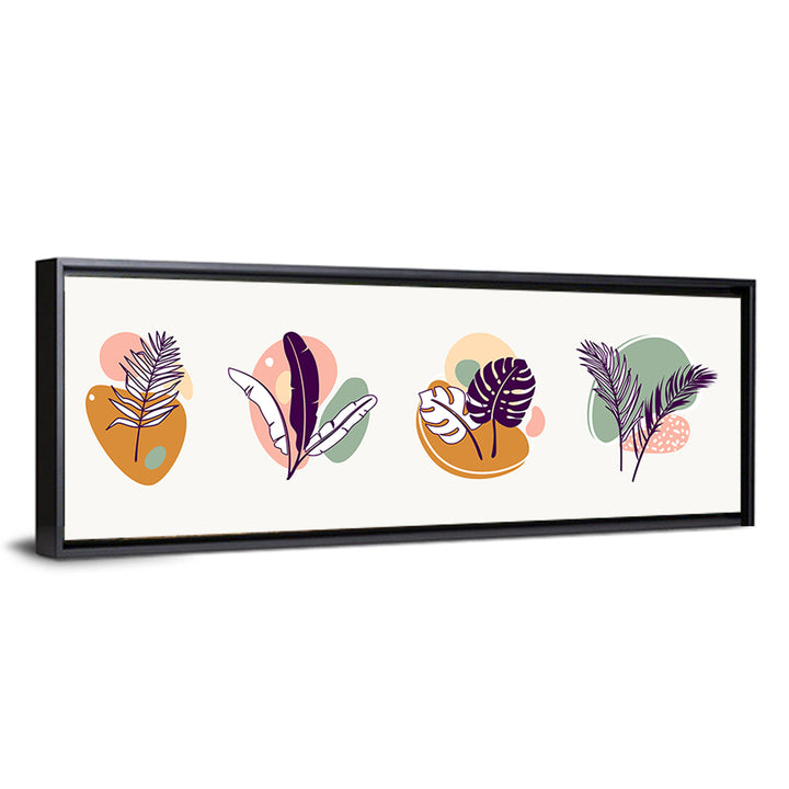 Organic Tropical Leaves Wall Art