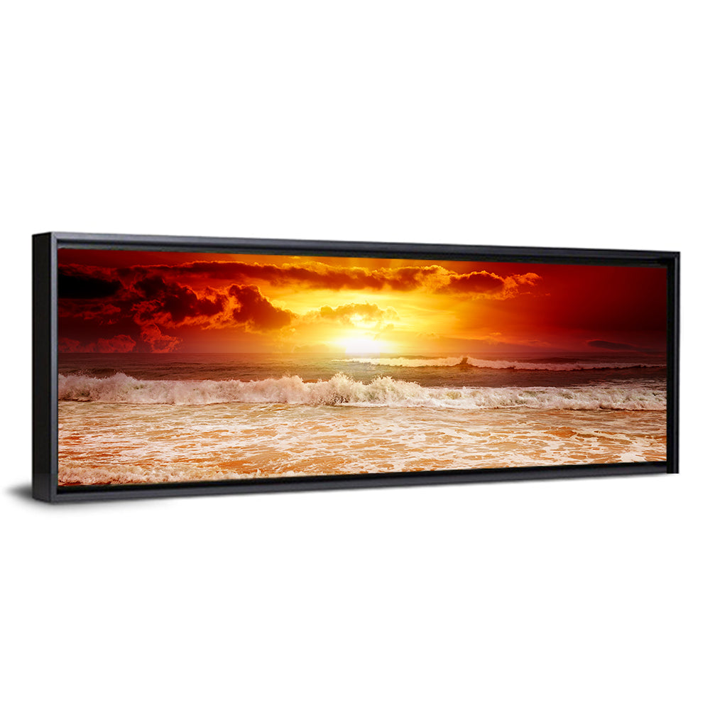 Sunset Above The Sea Wall Art