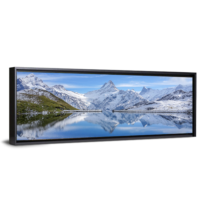 Bachalpsee Reflection, Grindelwald Switzerland Wall Art as a framed canvas