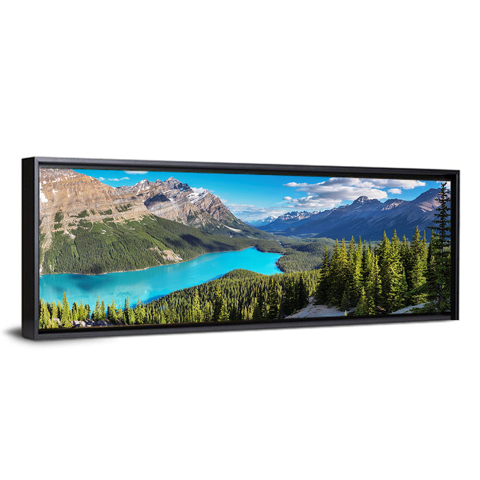 Peyto Lake, Banff National Park Wall Art as a framed canvas