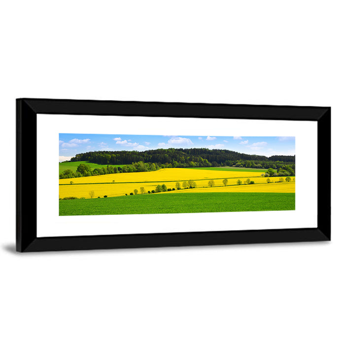 Spring Czech Countryside Landscape Wall Art as a framed print