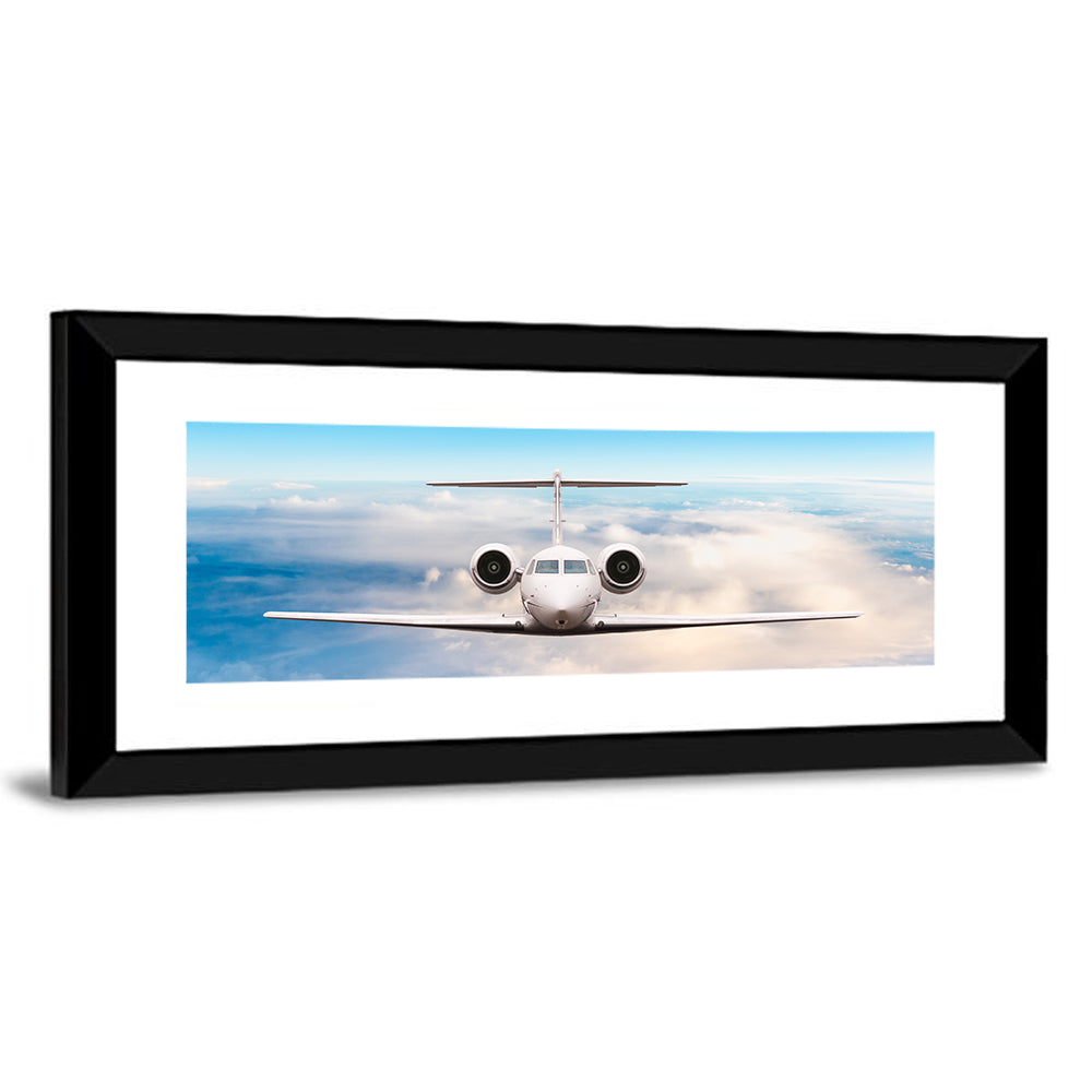 Privat Jet In Flight Wall Art