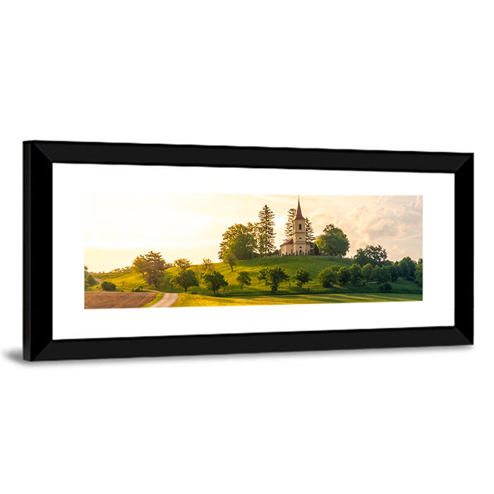 St Peter and Pauls Hilltop Church Wall Art as a framed print