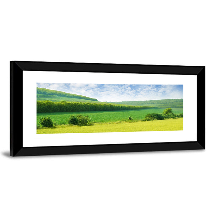 Green Spring Meadow Wall Art as a framed print