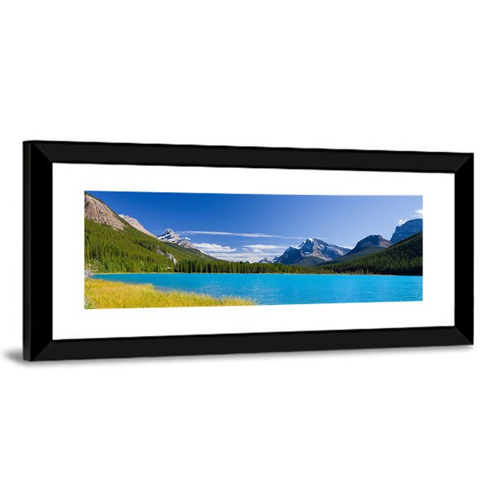 Jasper Lake with Driftwood Wall Art as a framed print