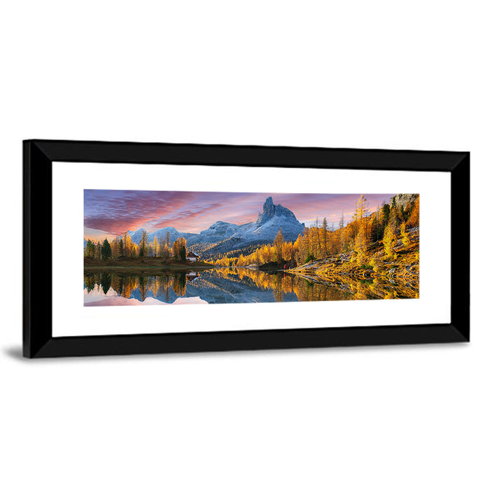 Lago Di Federa, Dolomites Sunset Wall Art as a framed print