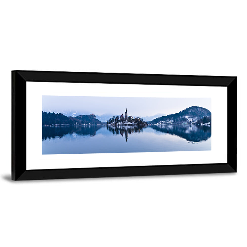 Lake & Church On Small Island Bled Wall Art