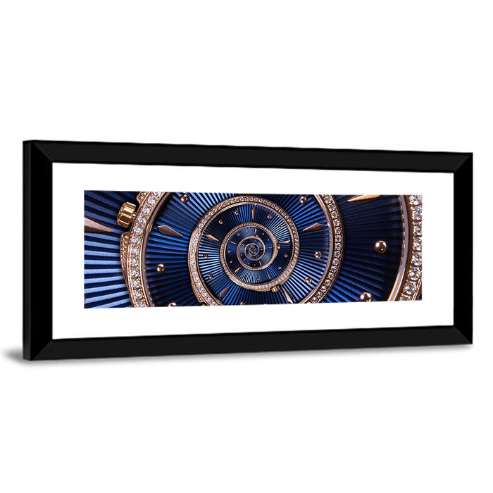 Clockwork Time Spiral Wall Art as a framed print