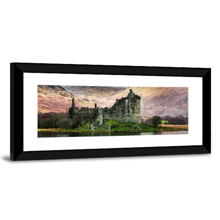 Kilchurn Castle in Winter, Loch Awe Wall Art as a framed print