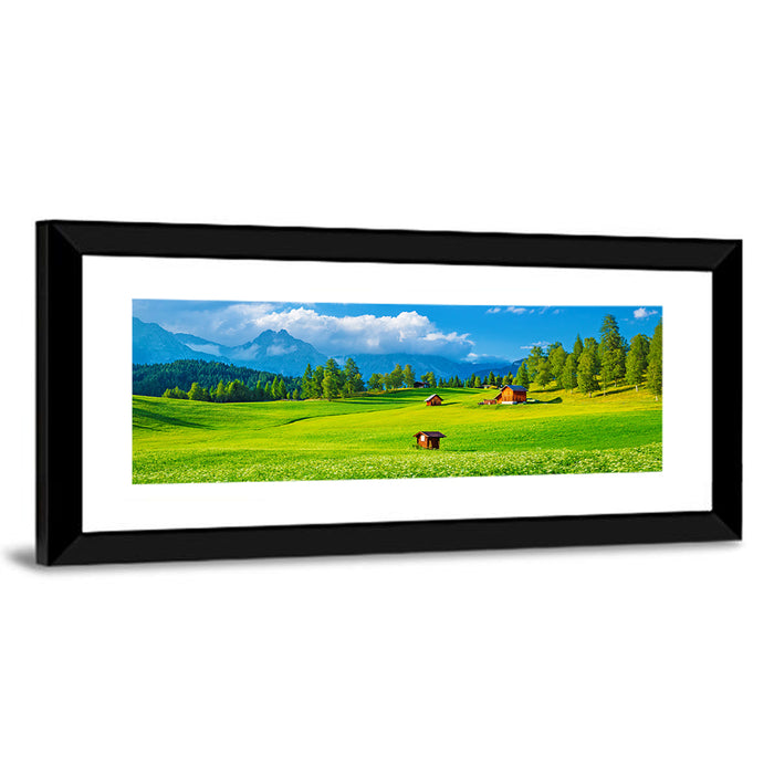 Alpine Valley Meadow, Austria Wall Art as a framed print