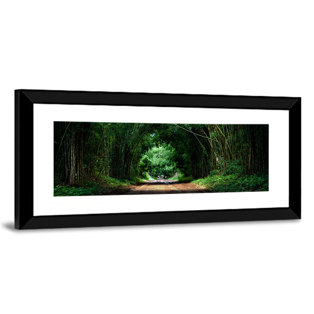 Road With Bamboo In Kyoto Wall Art