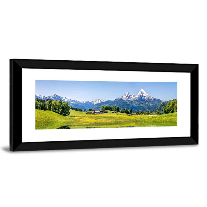 Watzmann Reflection at Ramsau Wall Art as a framed print