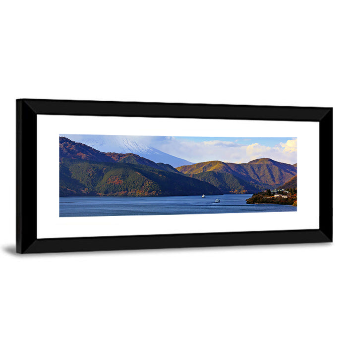 Lake Ashi with Mount Fuji Wall Art as a framed print