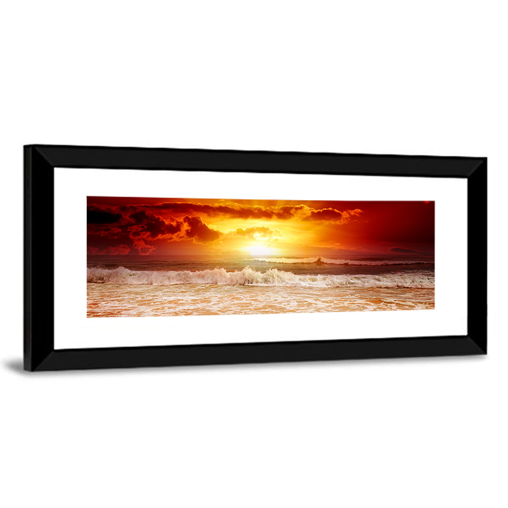 Sunset Above The Sea Wall Art