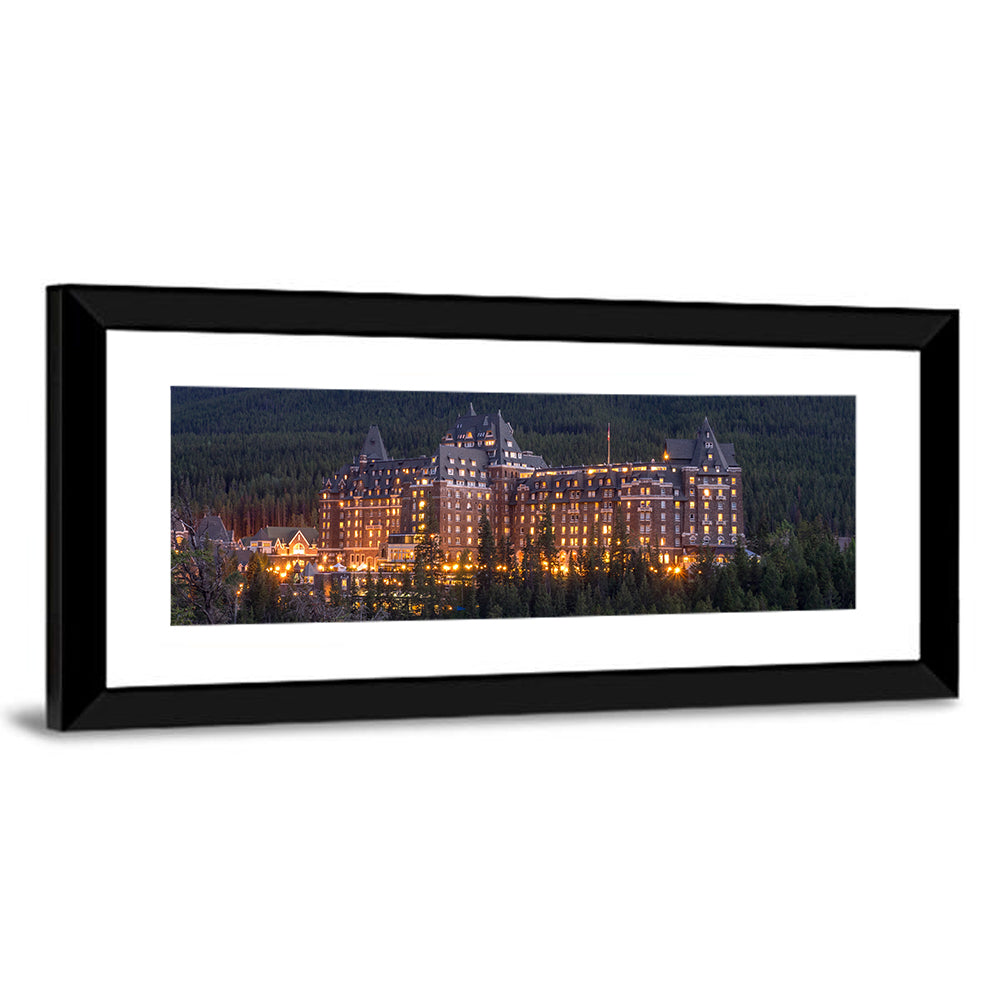 The Banff Springs Hotel At Night Wall Art