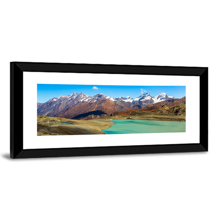 Turquoise Alpine Lake, Switzerland Wall Art as a framed print