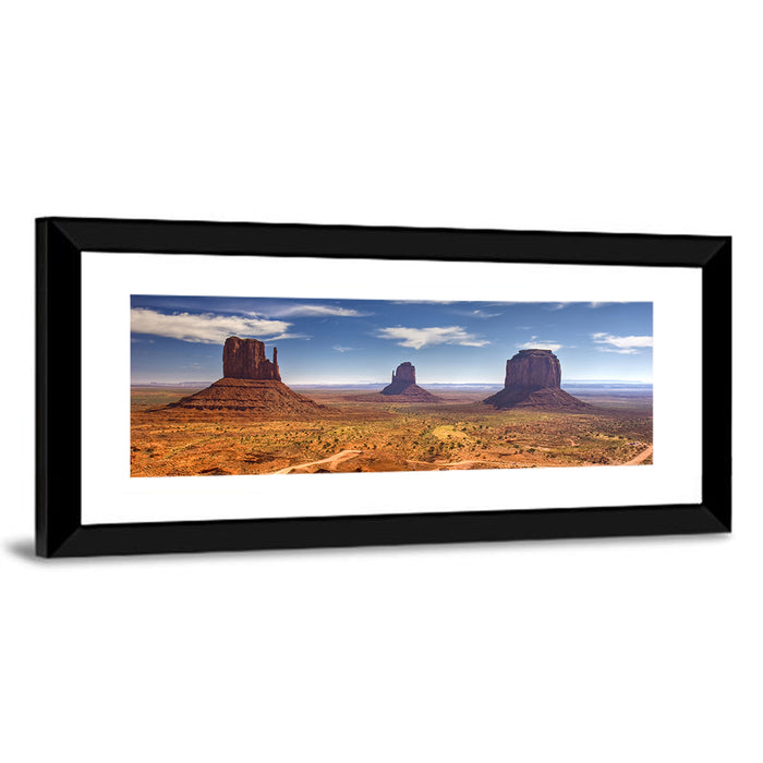 Monument Valley Buttes Wall Art as a framed print