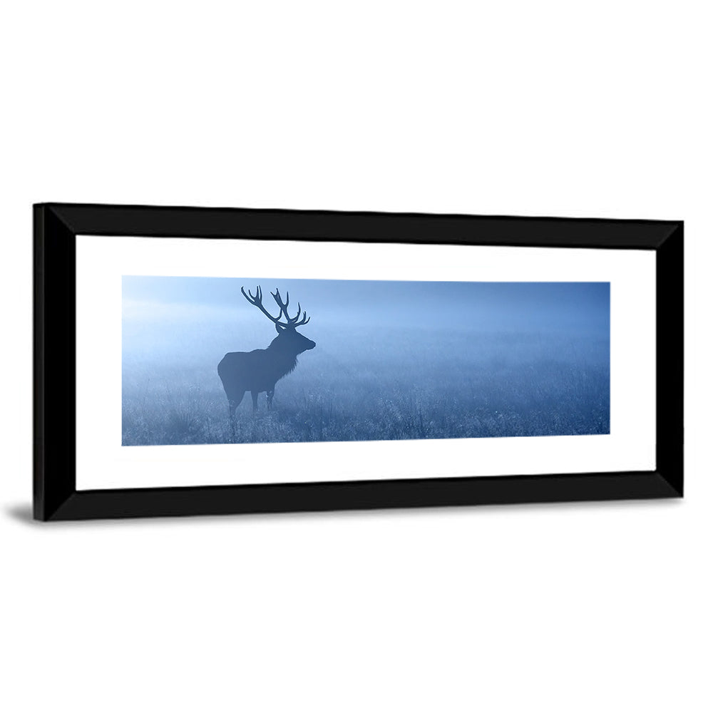 Red Deer Stag Silhouette Wall Art