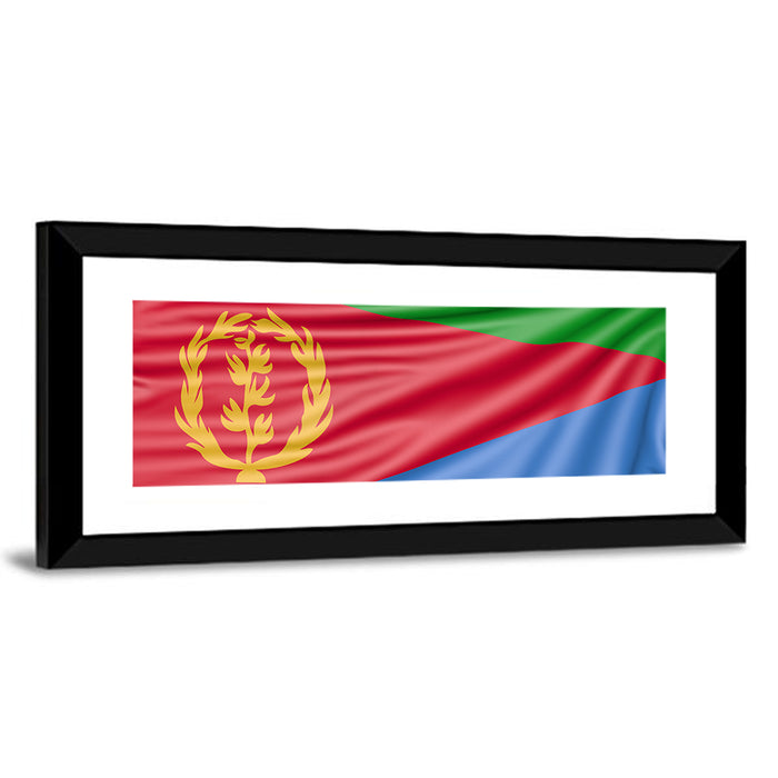 Flag of Eritrea Wall Art as a framed print