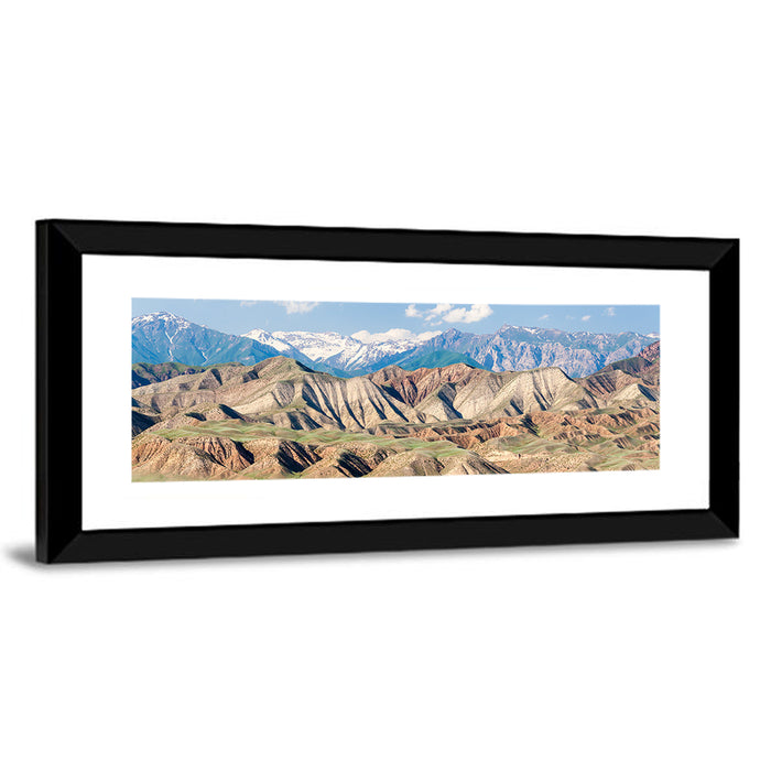 Tien Shan Mountain Range Wall Art as a framed print