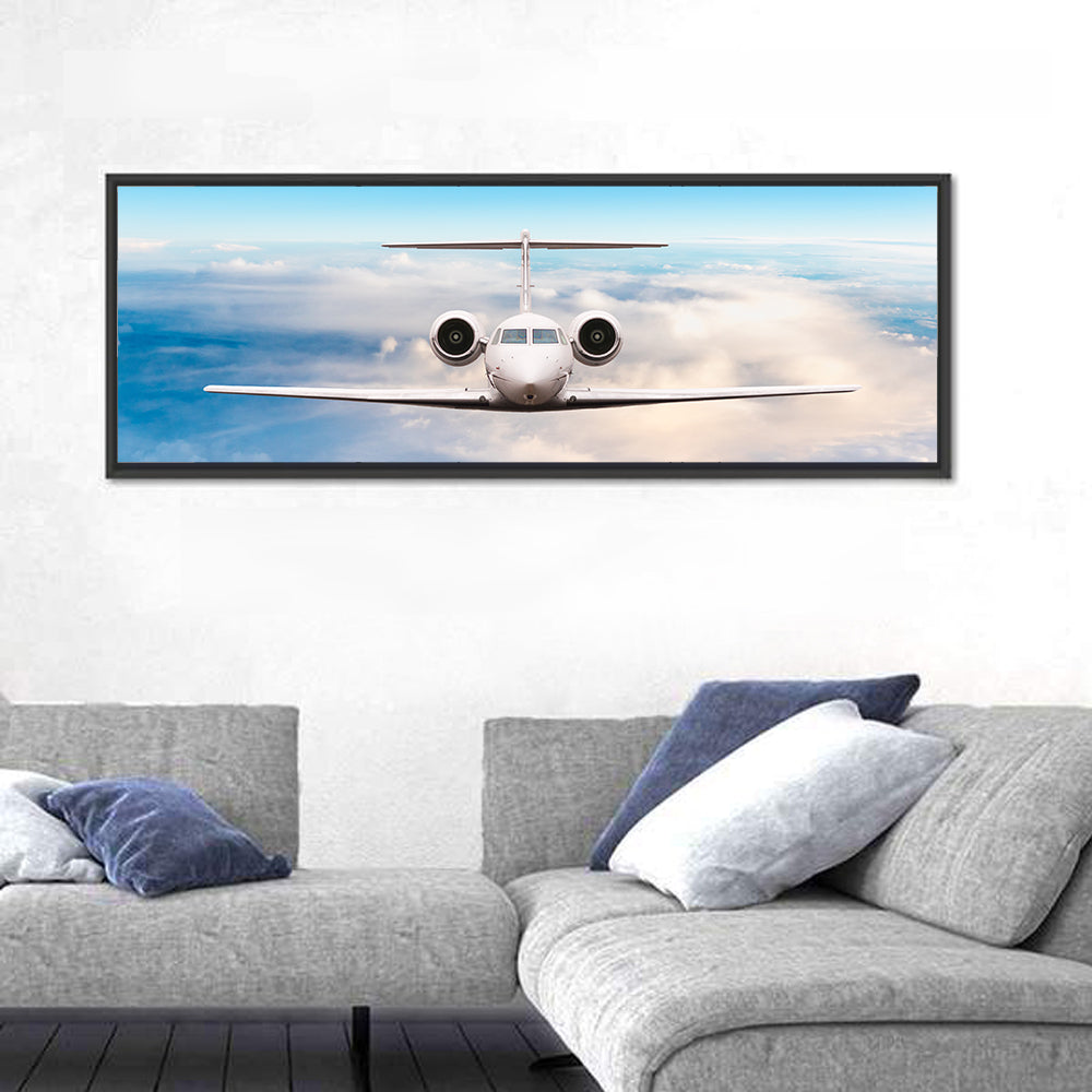 Privat Jet In Flight Wall Art