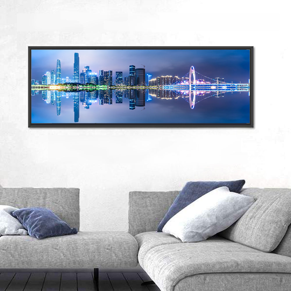 Guangzhou Skyline & Zhujiang River Wall Art