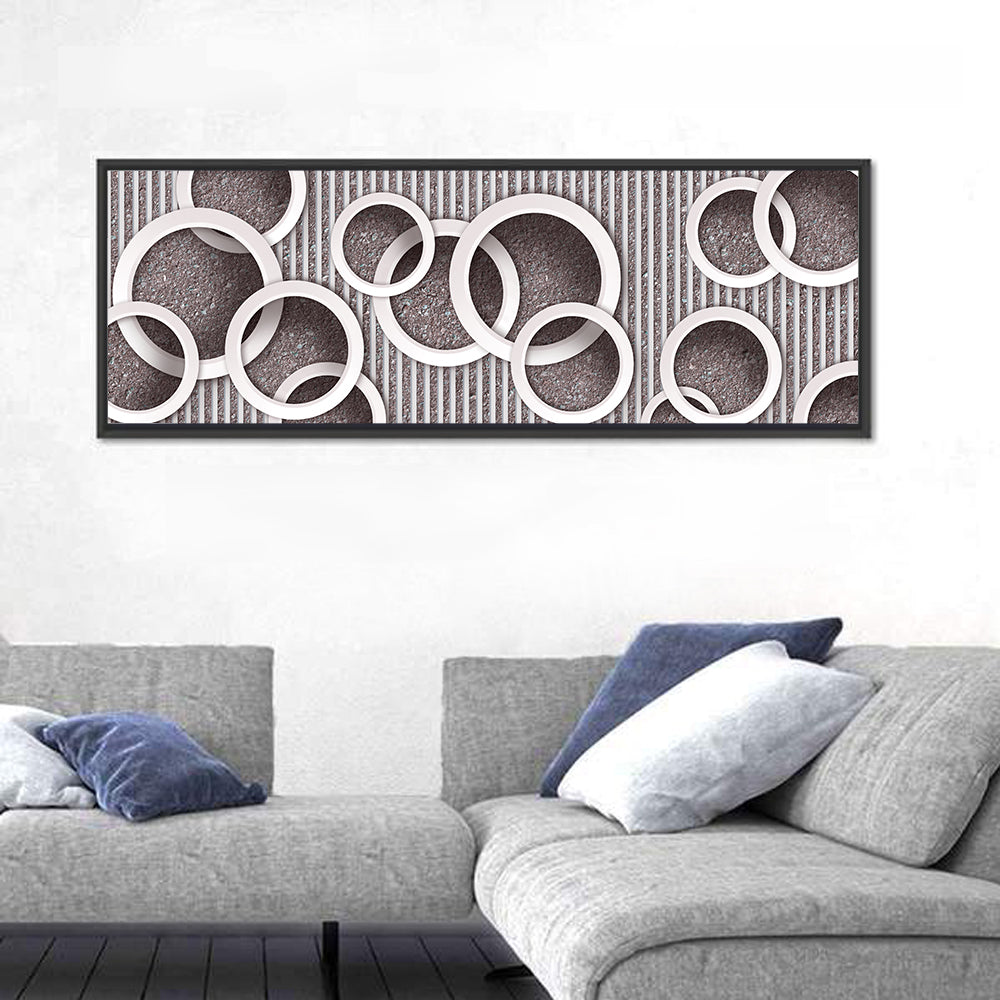 3D Circles Wallpaper Wall Art