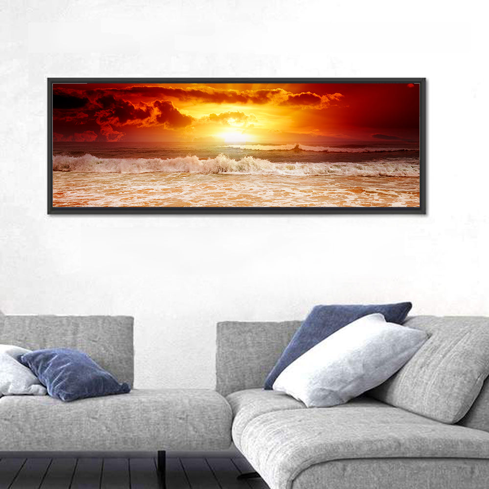 Sunset Above The Sea Wall Art