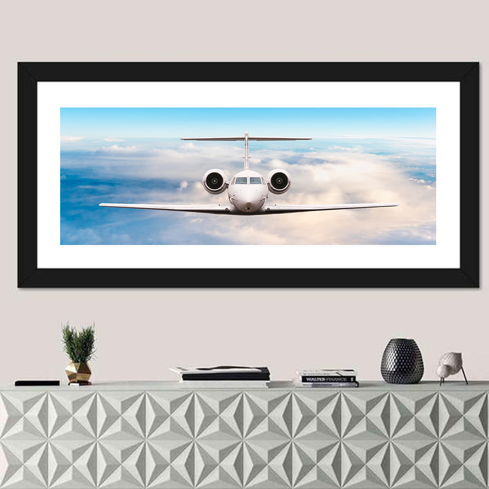 Privat Jet In Flight Wall Art
