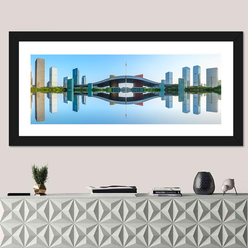 Shenzhen City At Sunrise Wall Art