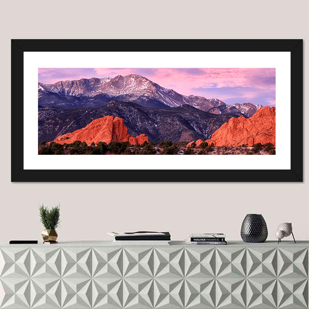 Purple Pikes peak Mountain Wall Art