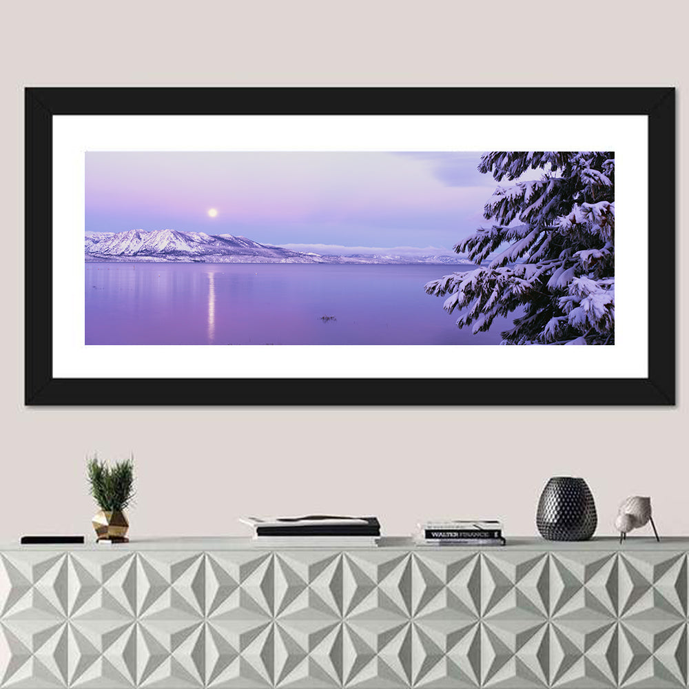 Moonlit Lake Tahoe Wall Art