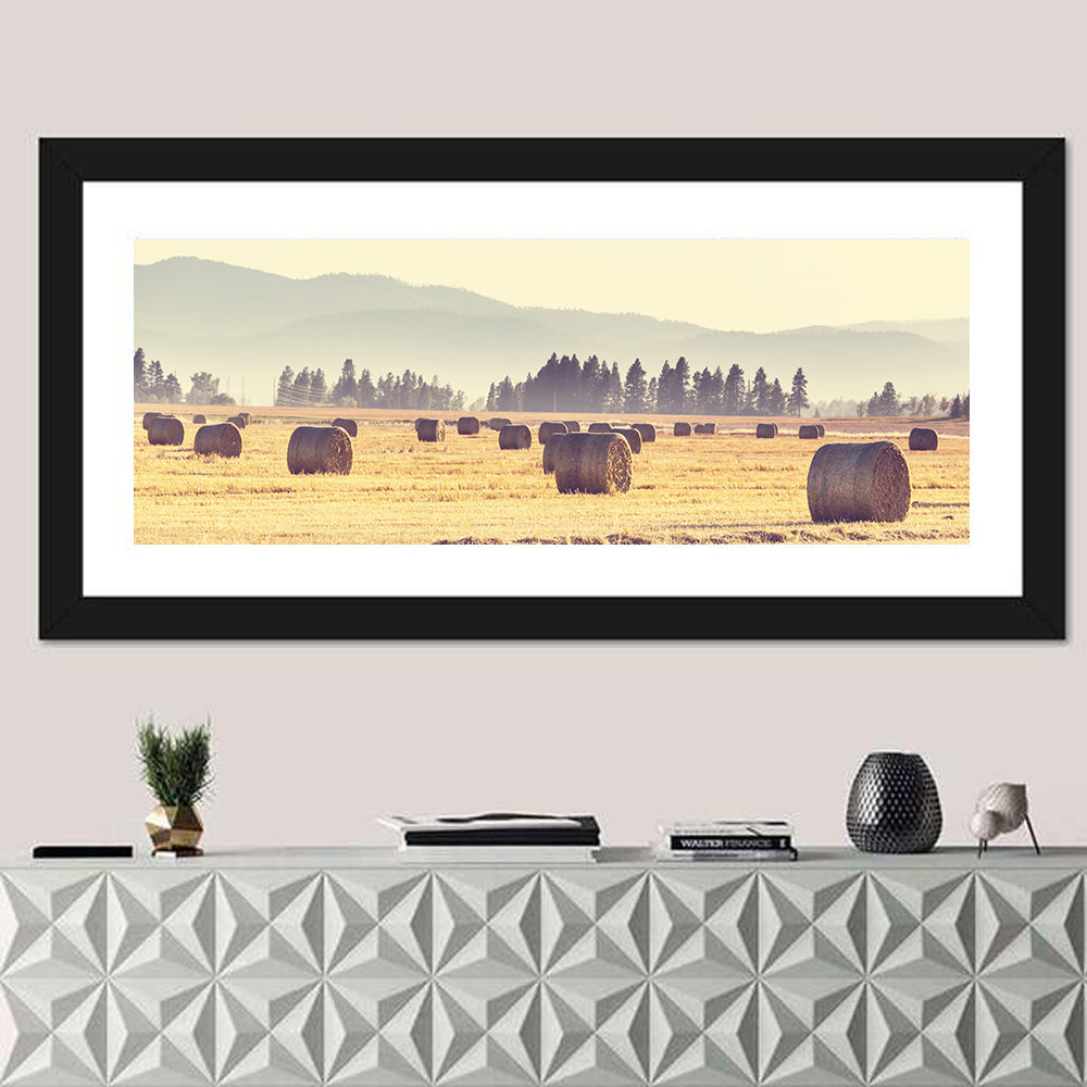 Hay Bales Field Wall Art