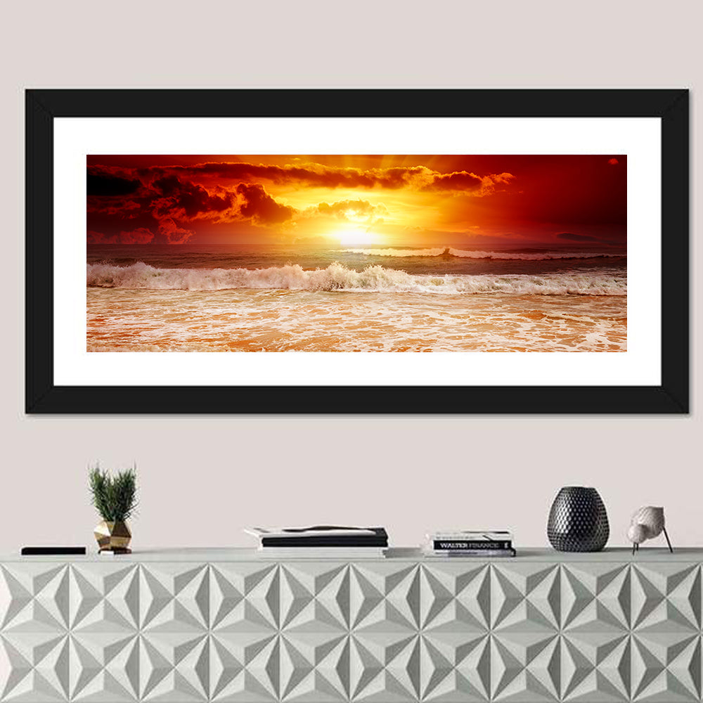 Sunset Above The Sea Wall Art
