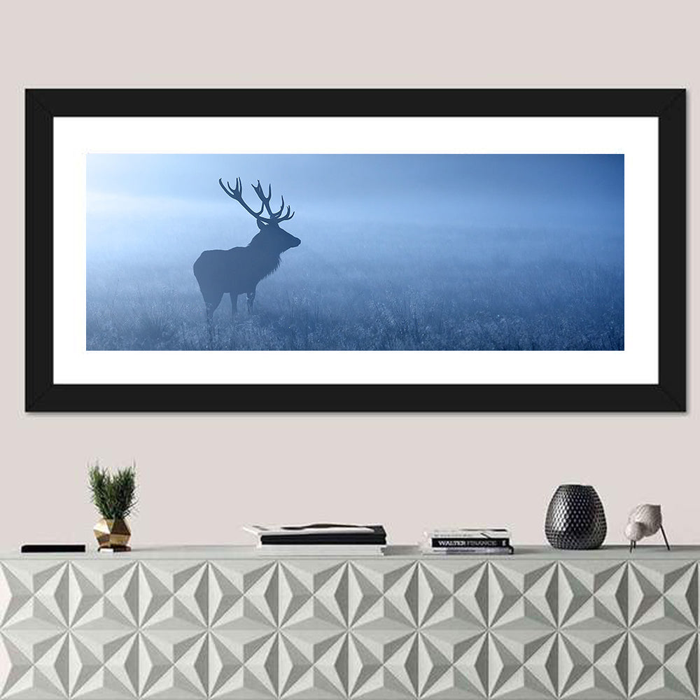 Red Deer Stag Silhouette Wall Art