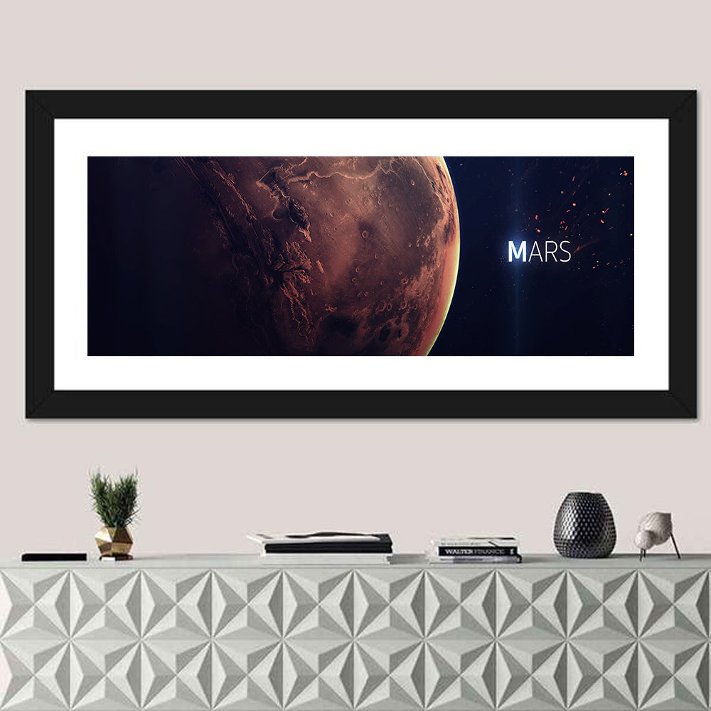 Mars Planet Close-Up Wall Art