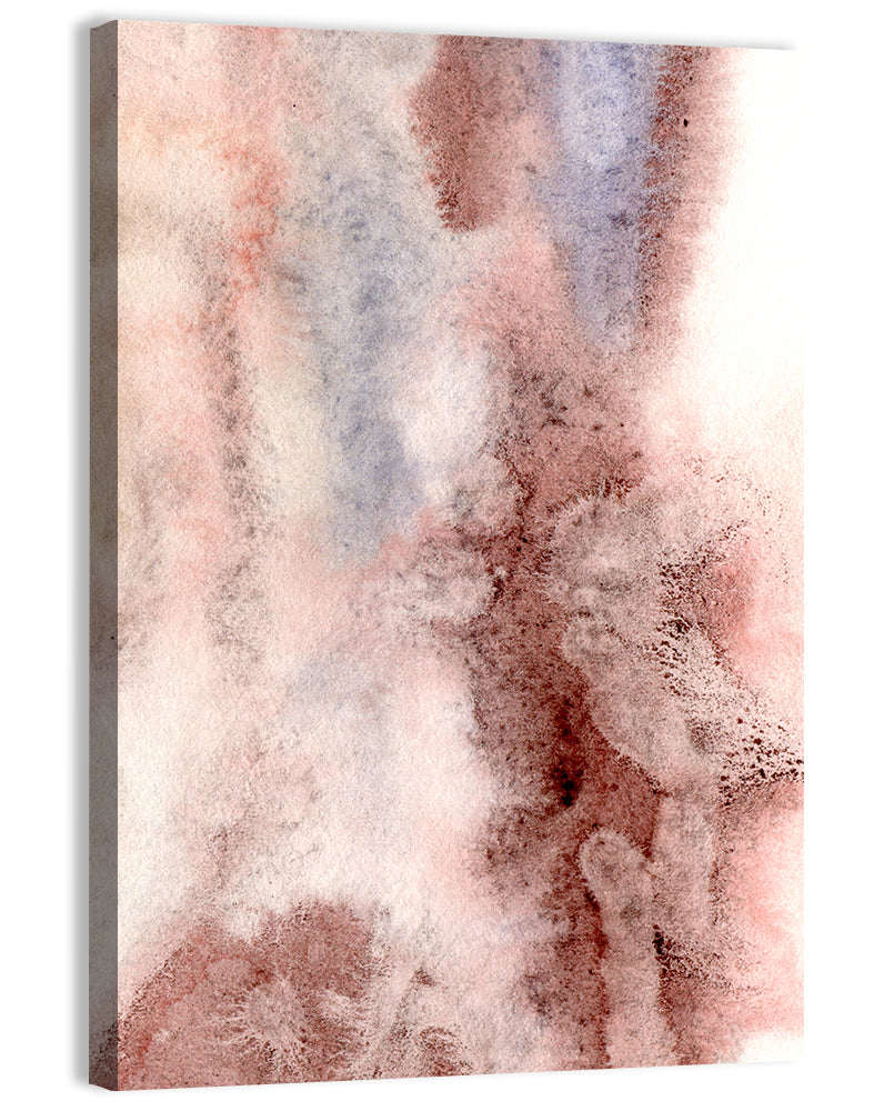 Pastel Ink Wash Illustration Wall Art, canvas print, portrait
