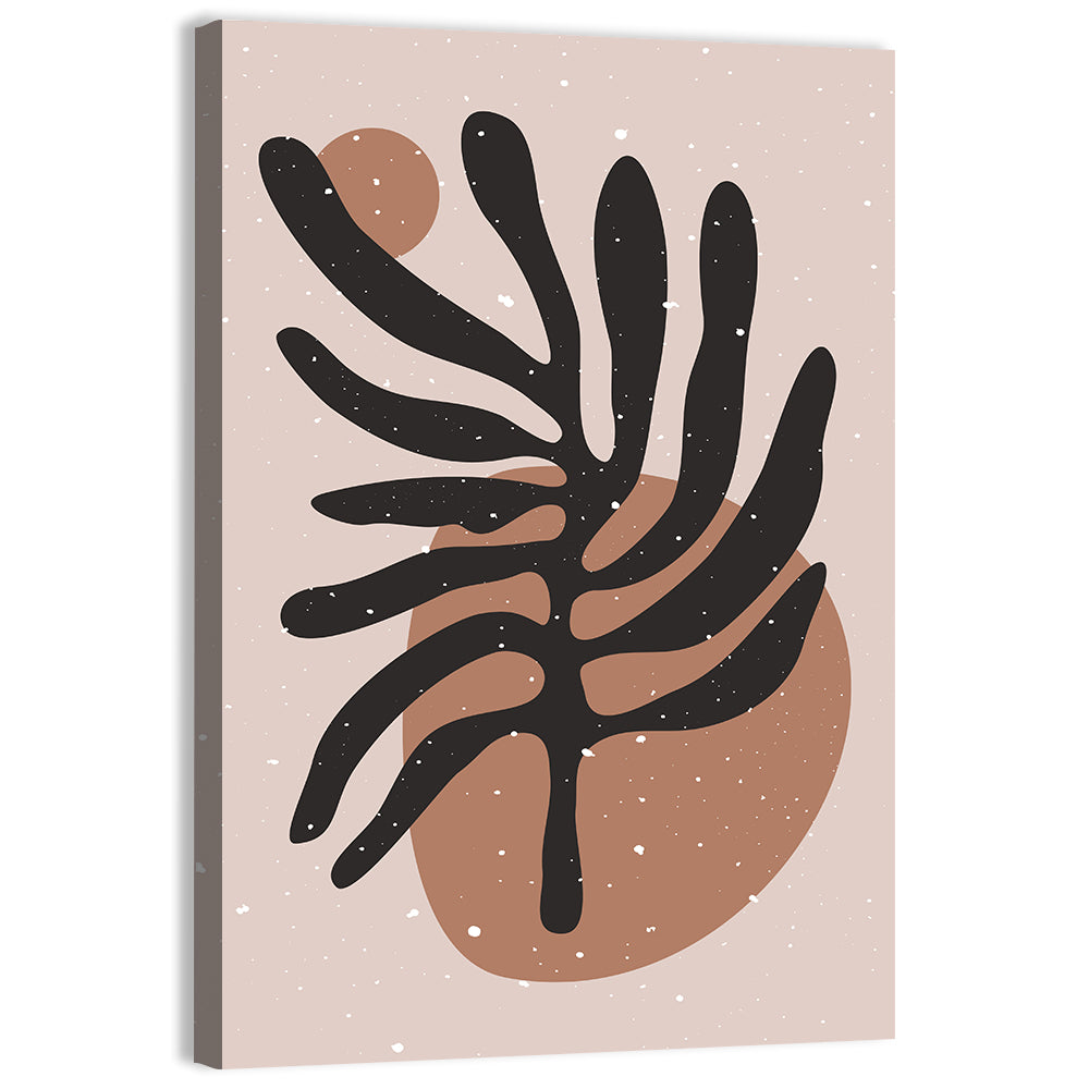 Mid Century Floral Minimalist Wall Art