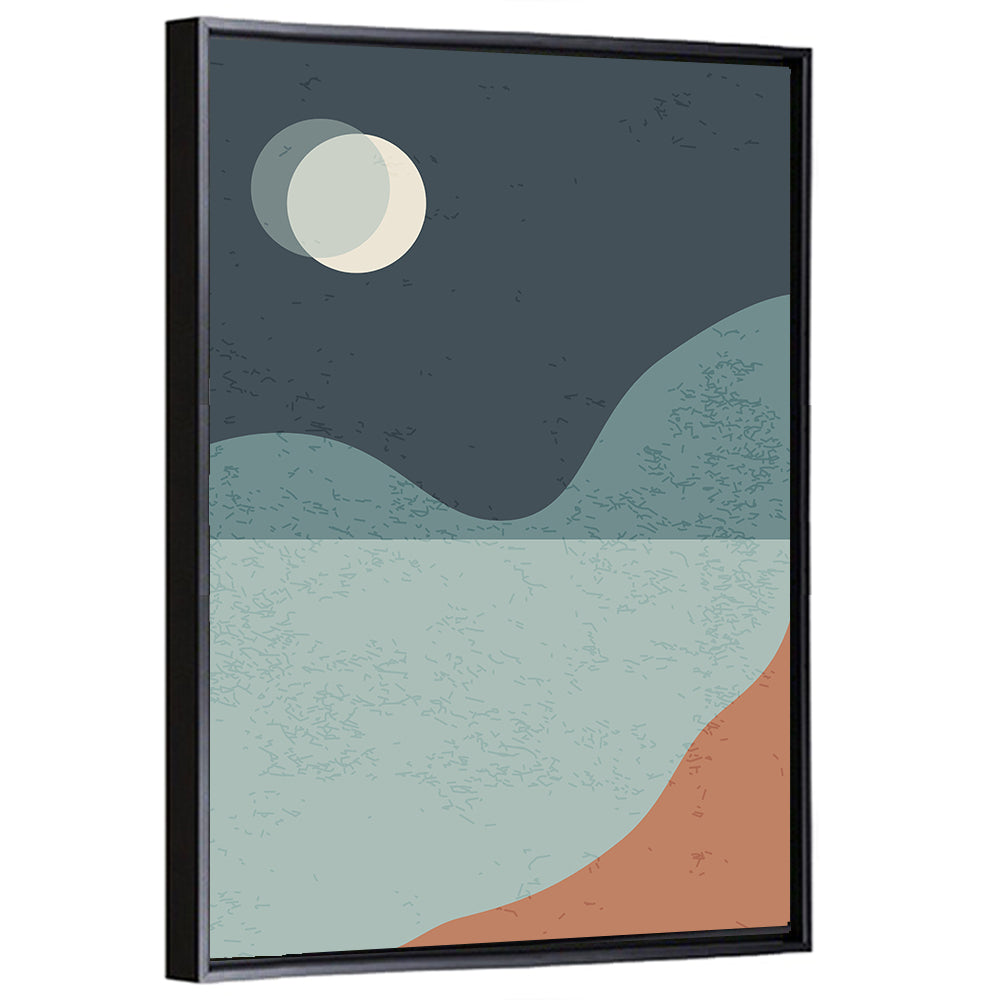 Mountain Lake Minimalist Wall Art