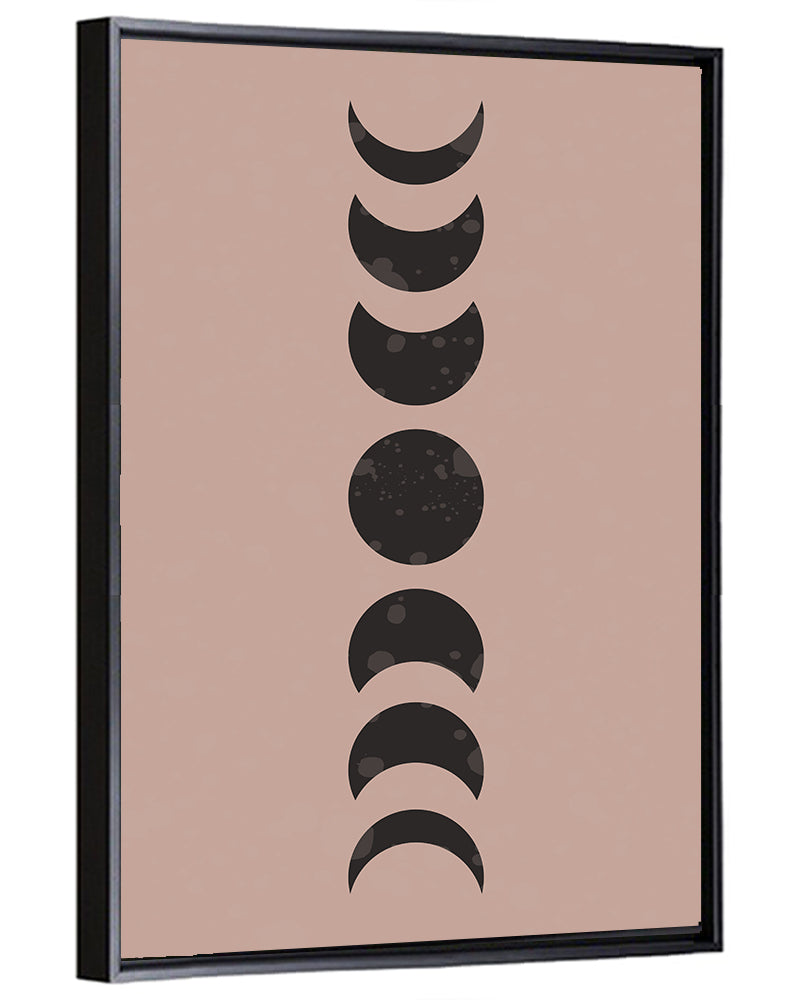 Moon Phases Minimalist Wall Art