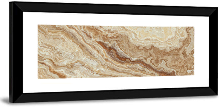 Honey Onyx Marble Illustration Wall Art as a framed print