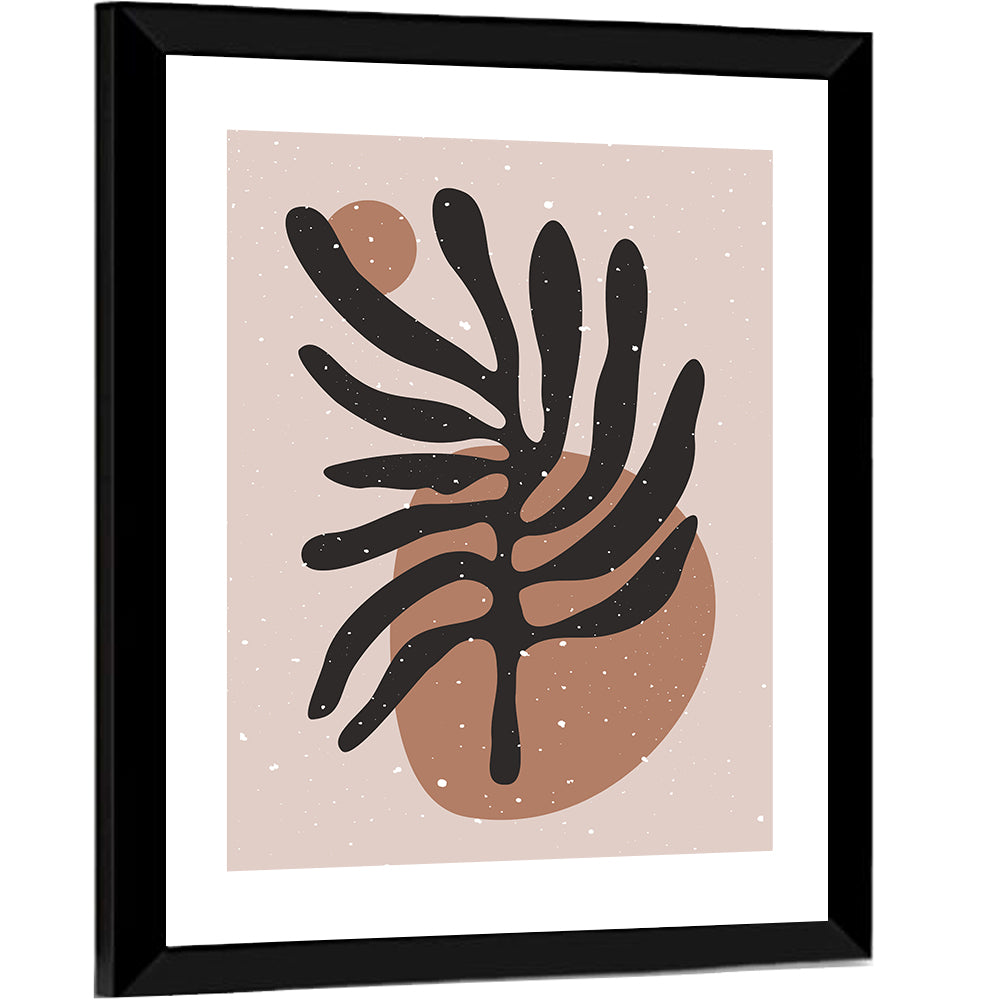 Mid Century Floral Minimalist Wall Art