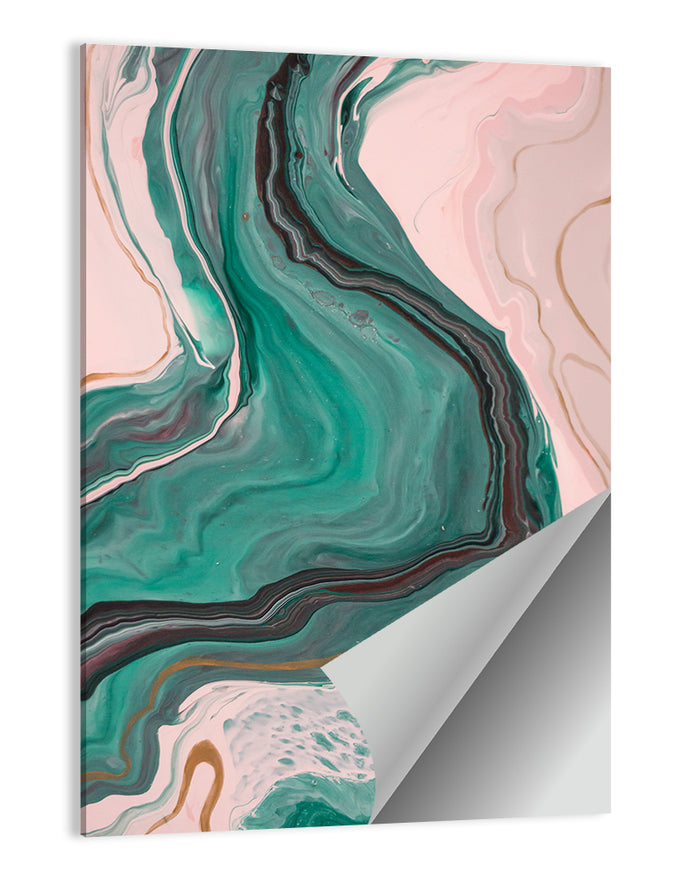 Fluid Ink Marble Study Wall Art as a poster print