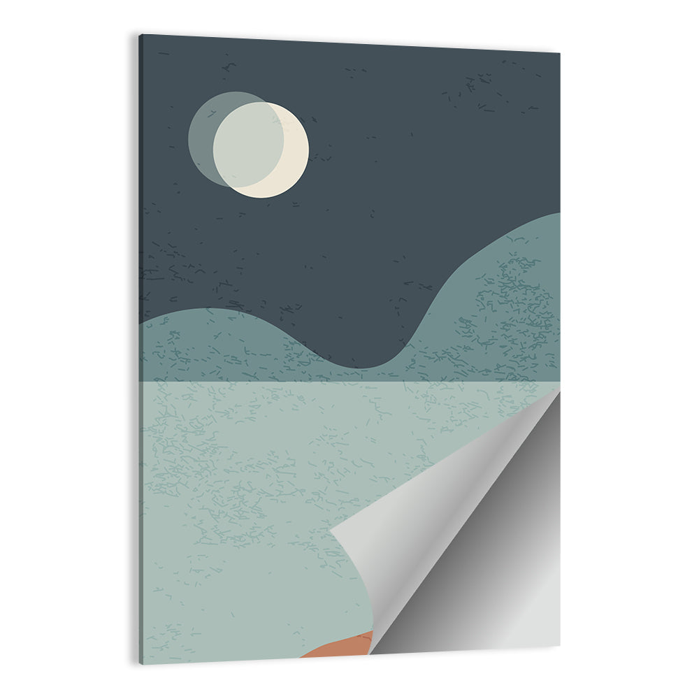 Mountain Lake Minimalist Wall Art