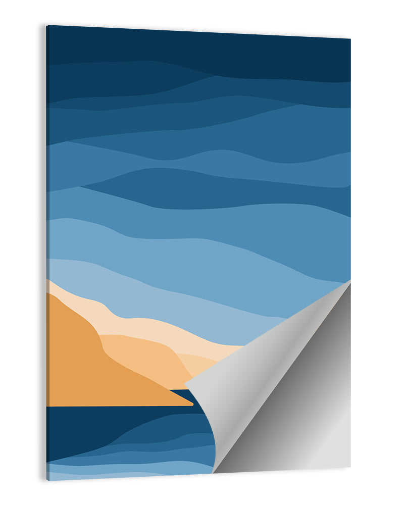 Mountains & Sea Minimal Wall Art
