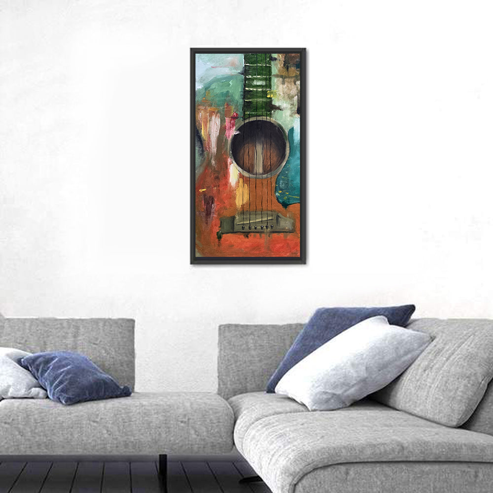 Guitar Oil Painting Wall Art