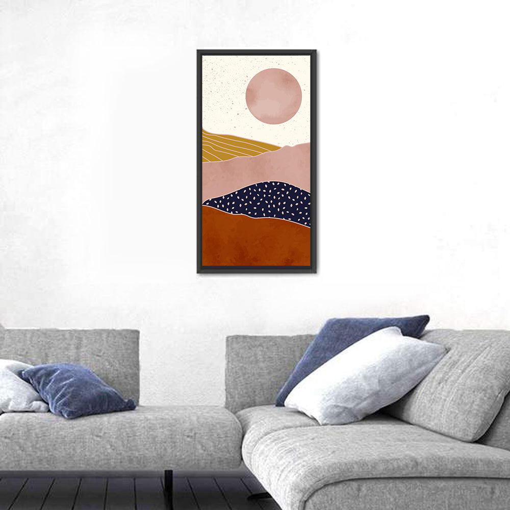 Mountains & Sun Minimal Wall Art