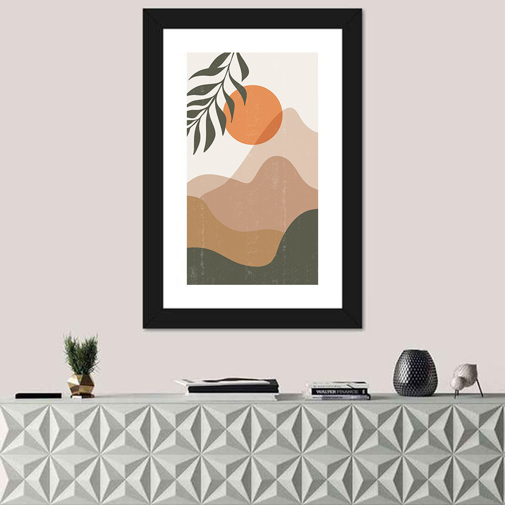 Sunset Boho Minimalist Wall Art