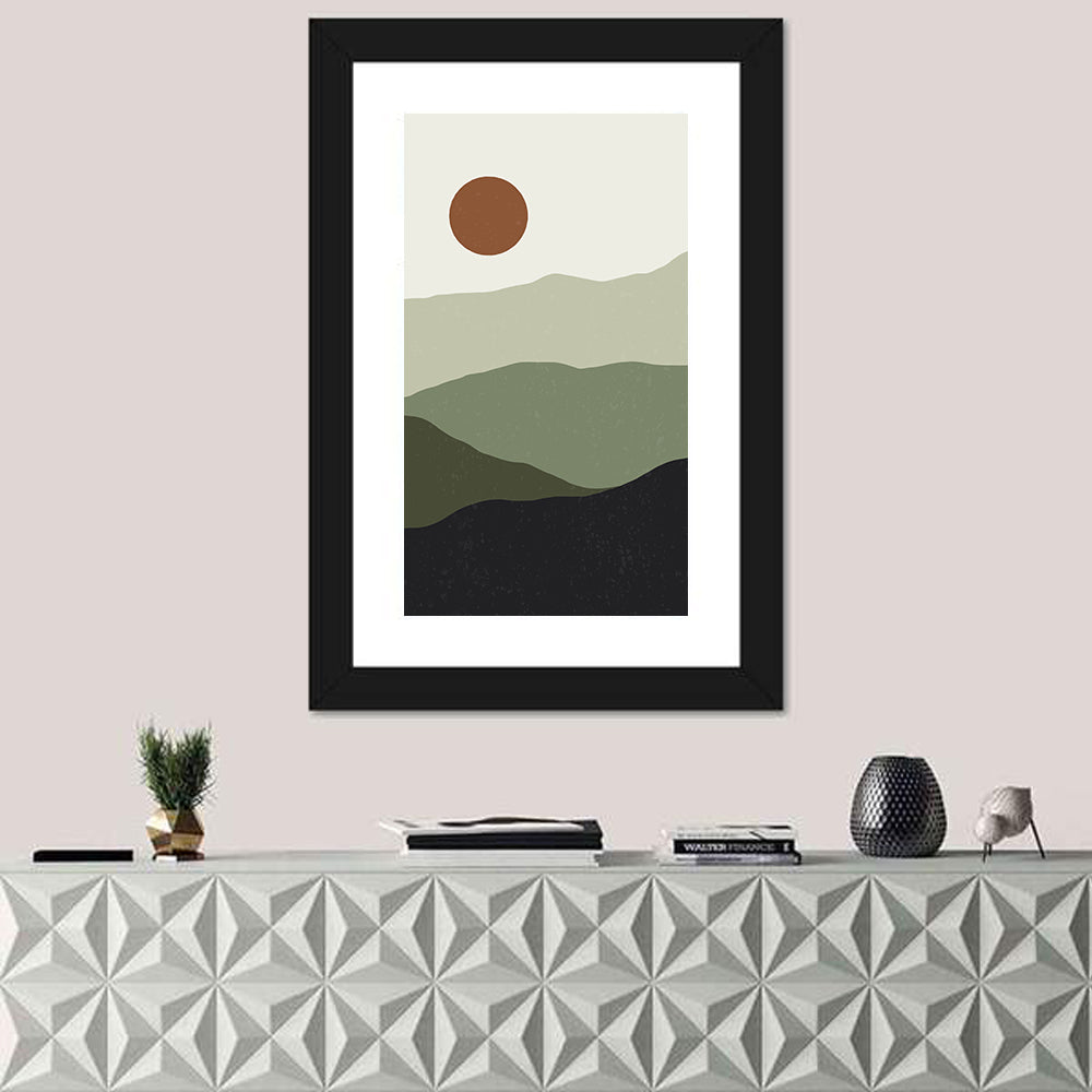 Minimalist Mountain Abstract Wall Art